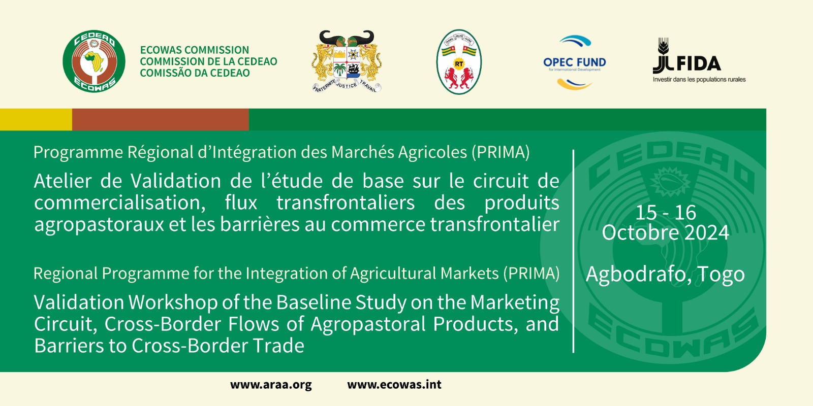 Atelier de validation de l’étude de base sur le circuit de commercialisation, flux transfrontaliers des produits agropastoraux et barrières au commerce transfrontalier