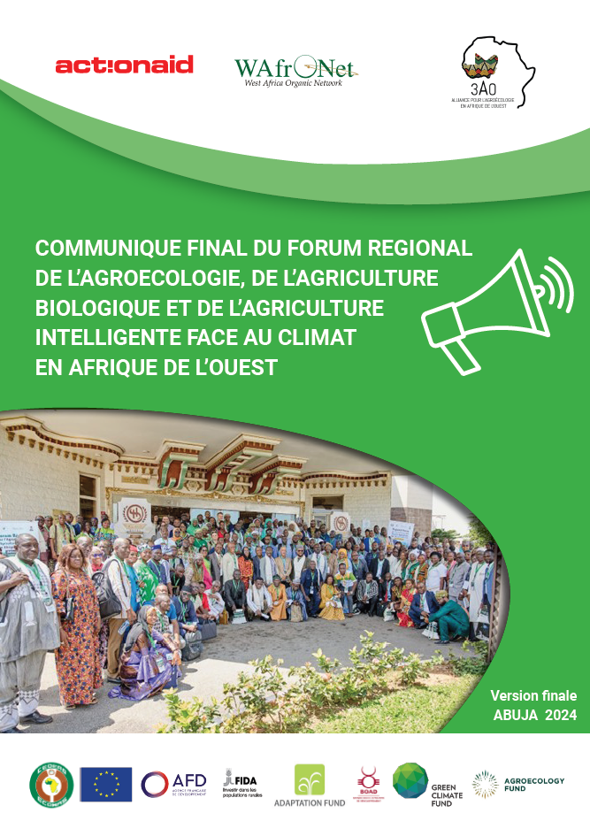 Final statement of the Regional forum on agroecology in Abuja (3AO-WAFRONET-ACTION AID) Final statement of the Regional forum on agroecology in Abuja (3AO-WAFRONET-ACTION AID)