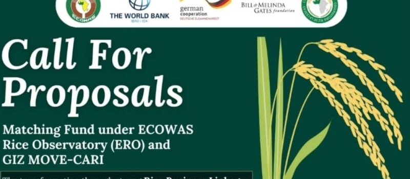 Appel conjoint du Fonds de Contrepartie de l'Observatoire de la CEDEAO sur le riz (ERO) et du projet MOVE-CARI de la GIZ
