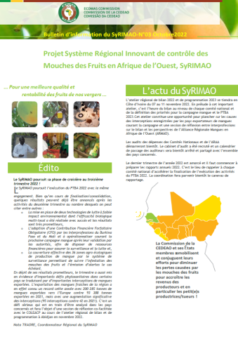 Bulletin d'informations N°3 SyRIMAO