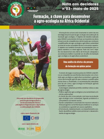 Nota aos decidores - Formação, a chave para desenvolver a agro-ecologia na África Ocidental